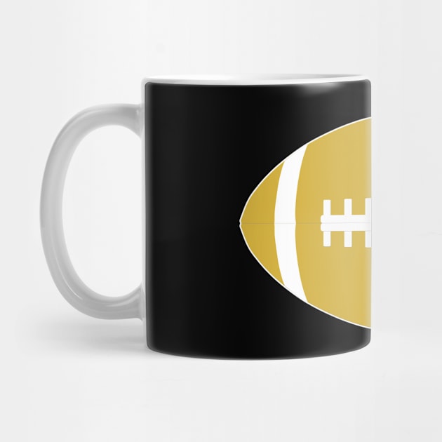 Plain Gold Football Graphic American Football Player Sports by Sports Stars ⭐⭐⭐⭐⭐